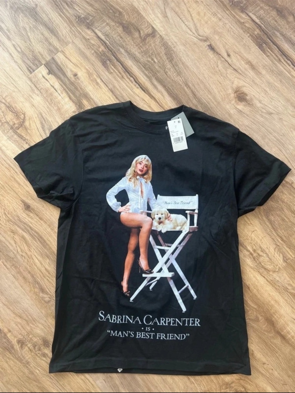 Sabrina Carpenter Black Graphic Short Sleeve Tee